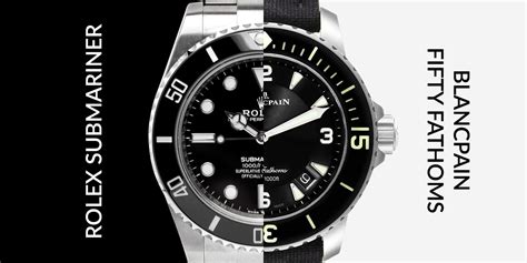 blancpain bathyscaphe vs rolex submariner|blancpain 50 fathoms bathyscaphe review.